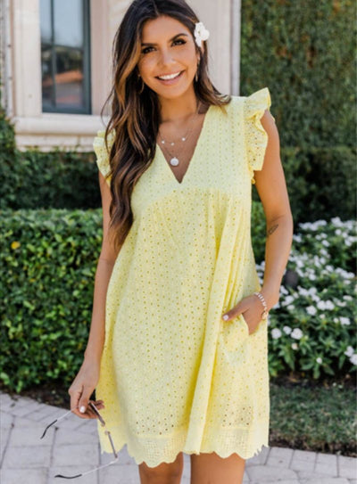 KevenKosh® Summer Dress Floral Dresses KevenKosh® Yellow S 