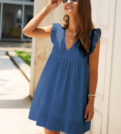 KevenKosh® Lace Summer Dress Dresses KevenKosh® Dark Blue XL 