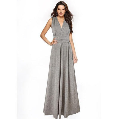 Multiway Wrap Maxi Gown KevenKosh® Flower Gray L 