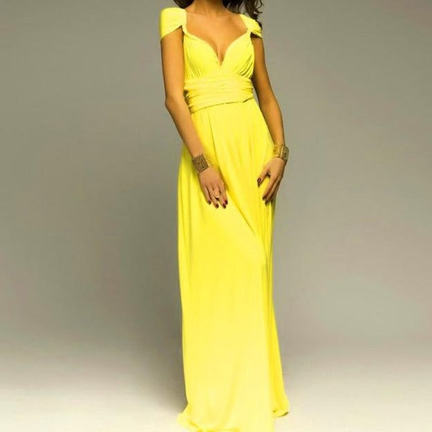 Multiway Wrap Maxi Gown KevenKosh® Yellow S 