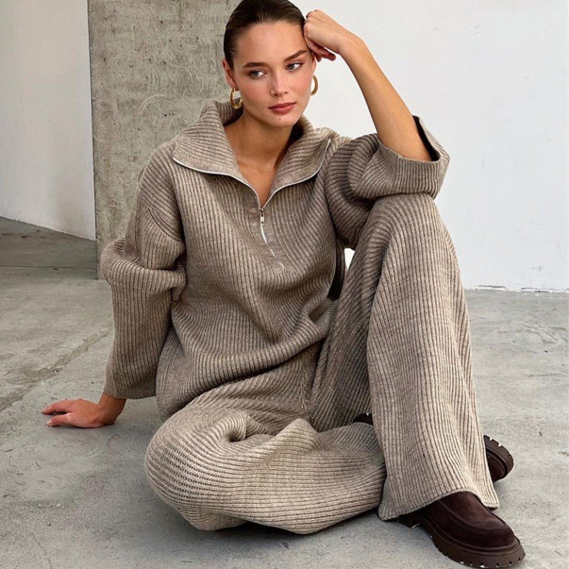 Cozy Half-Zip Sweater Set – Keven Kosh