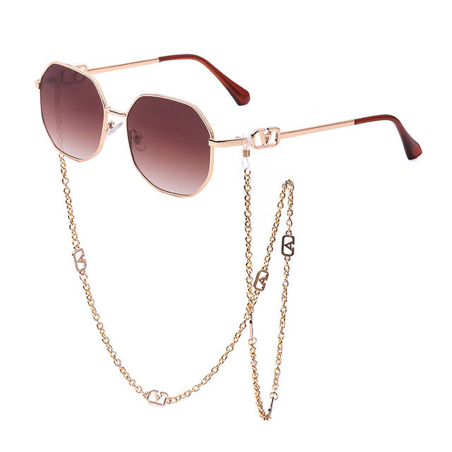 KevenKosh® Unique Design Sunglasses Metal With Chain