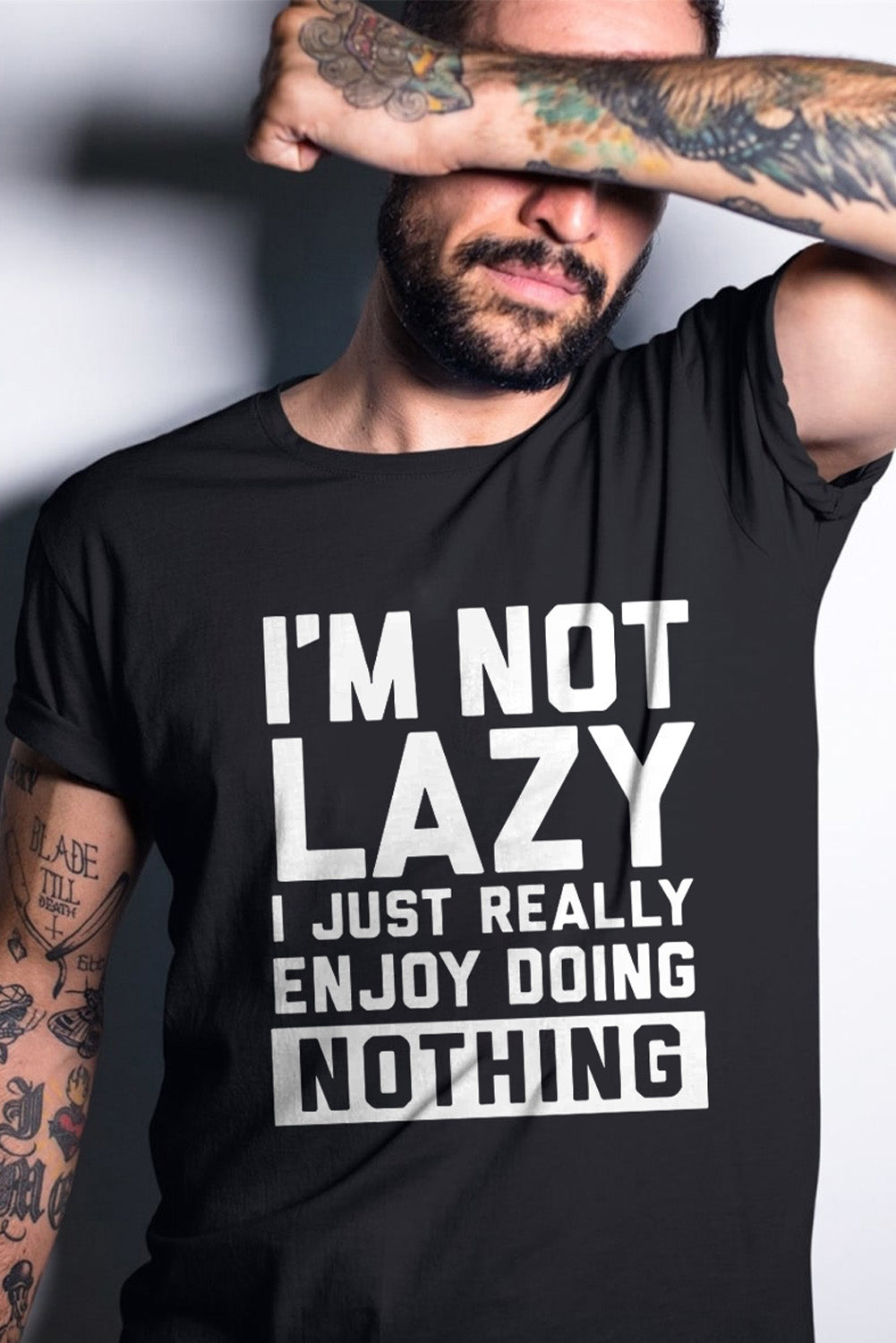 Short Sleeve Men's T-shirt I'm Not Lazy