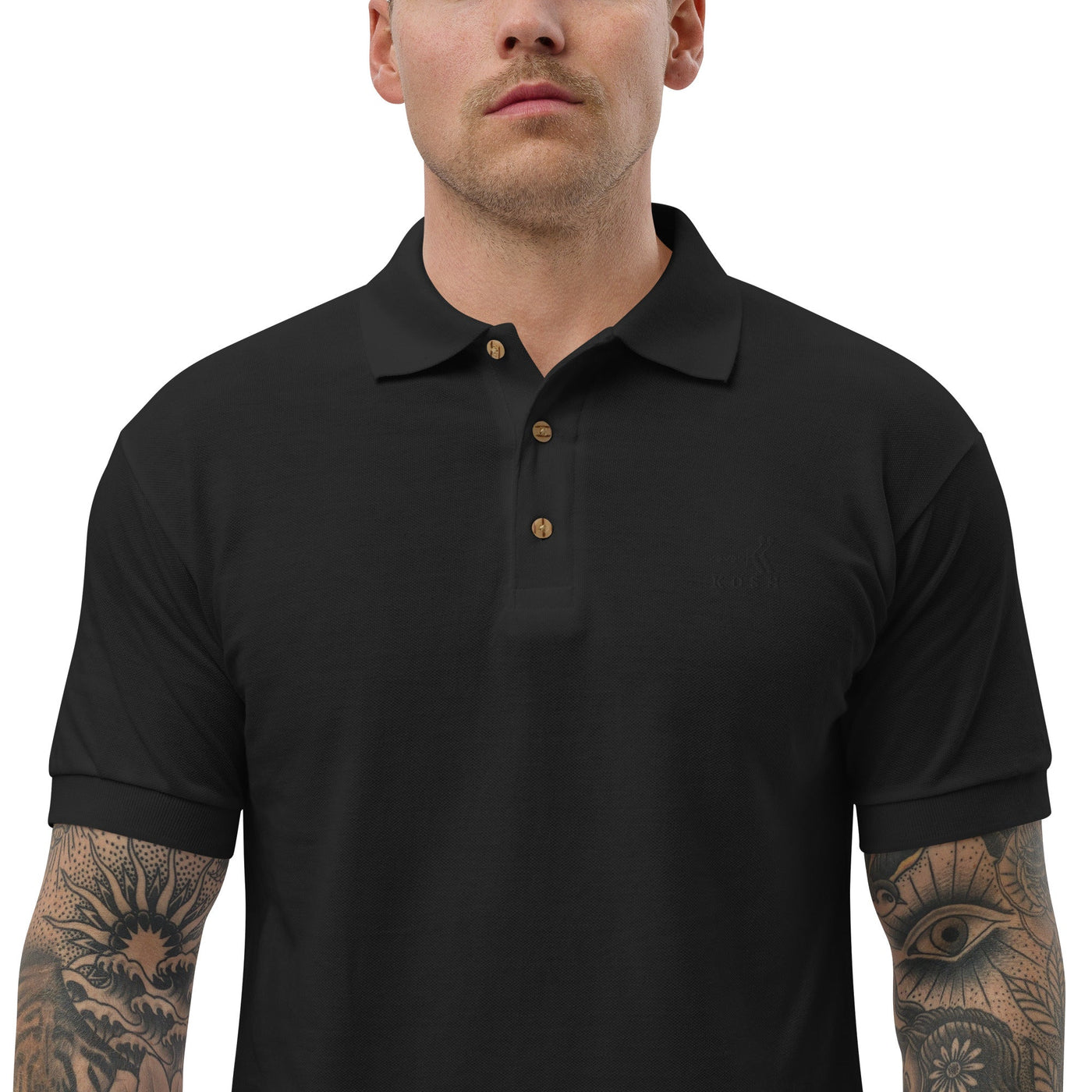 KevenKosh® Polo T-Shirt Men KevenKosh Black S 