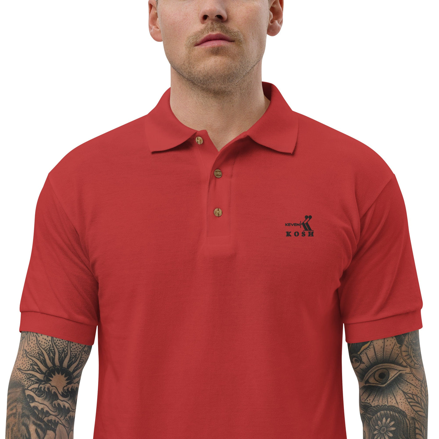 KevenKosh® Polo T-Shirt Men KevenKosh Red S 