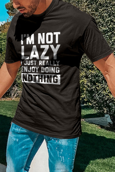 Short Sleeve Men's T-shirt I'm Not Lazy