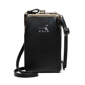 Mini PU Leather Crossbody Bag KevenKosh® Black 
