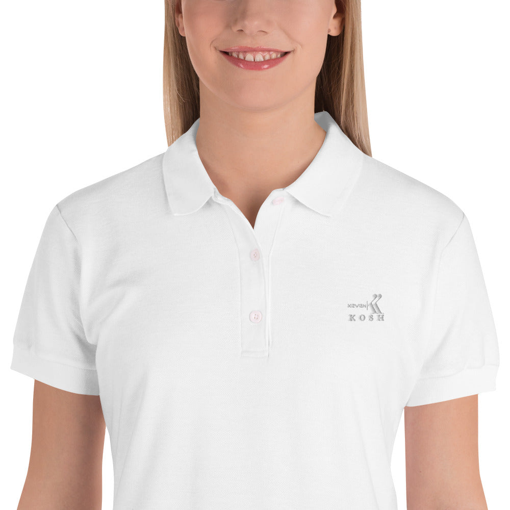 KevenKosh® Polo T-Shirt Women KevenKosh White M 