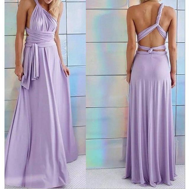 Multiway Wrap Maxi Gown KevenKosh® Purple S 
