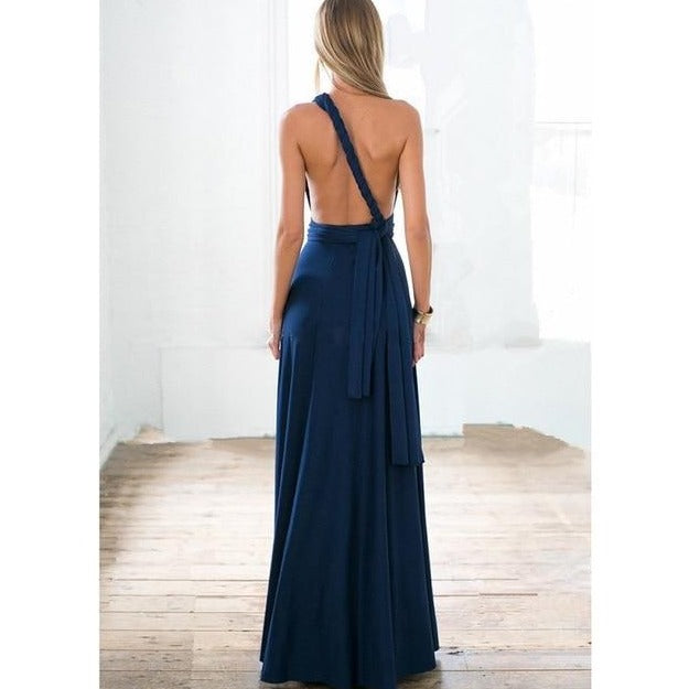 Multiway Wrap Maxi Gown KevenKosh® Navy Blue S 
