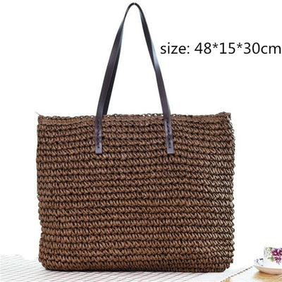 Handmade Casual Beach Bag KevenKosh® Dark Brown 