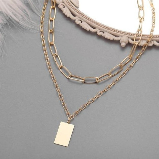 Vintage Multi-layer Coin Chain Choker Necklace KevenKosh® 