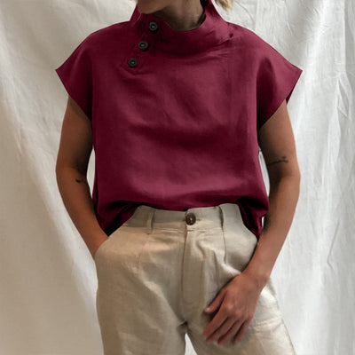 Casual Oversized Cotton Short-sleeve Tunic Top KevenKosh® 