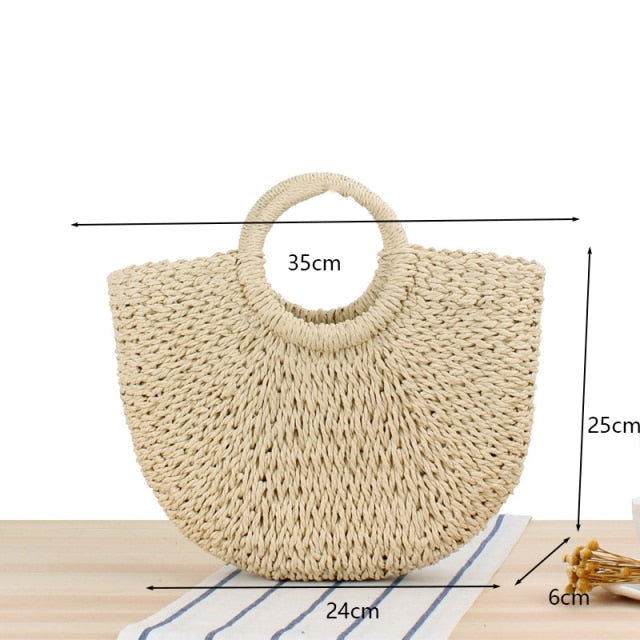 Handmade Casual Beach Bag KevenKosh® Small Beige 