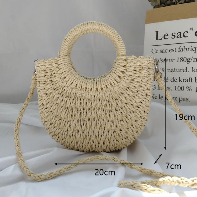 Handmade Casual Beach Bag KevenKosh® Beige With Strap 