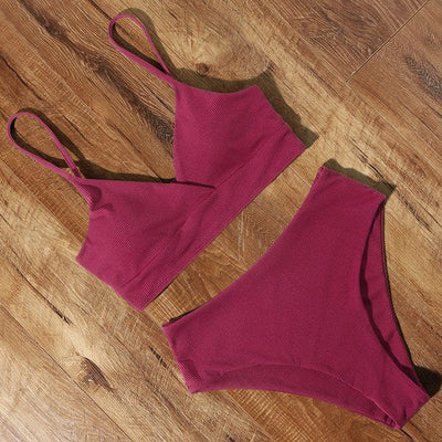 High-waist Swimsuit Bikini KevenKosh® Pink S 