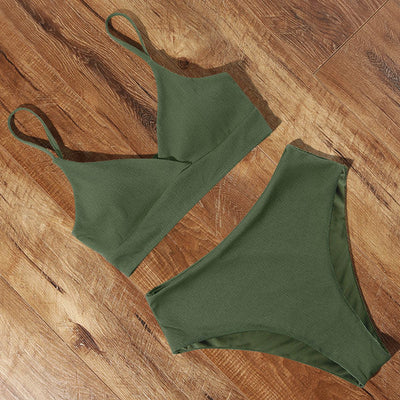 High-waist Swimsuit Bikini KevenKosh® Green S 