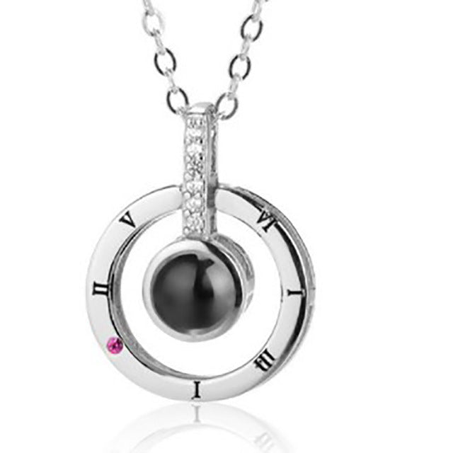Rose Jewelry Box With Necklace KevenKosh® Silver (Only Necklace) 